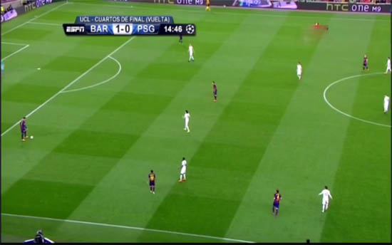 FC Barcelona Paris Pressing433