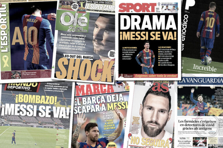 Pressestimmen zu Messis Barça-Aus: “Drama! Riesenbombe! Abschied ohne Größe”