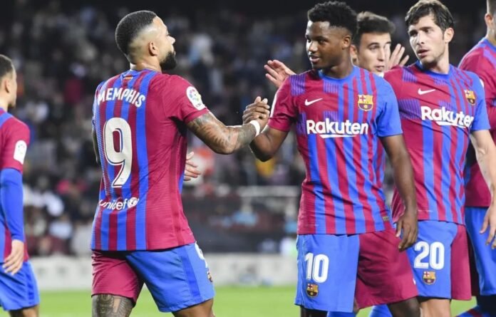 Memphis Depay Ansu Fati Valencia Memphis Depay Ansu Fati Valencia