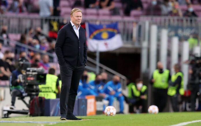 Ronald Koeman nahm nach Barcelonas Sieg in der Champions League gegen Dynamo Kiew Ansu Fati in Schutz. Ronald Koeman nahm nach Barcelonas Sieg in der Champions League gegen Dynamo Kiew Ansu Fati in Schutz.