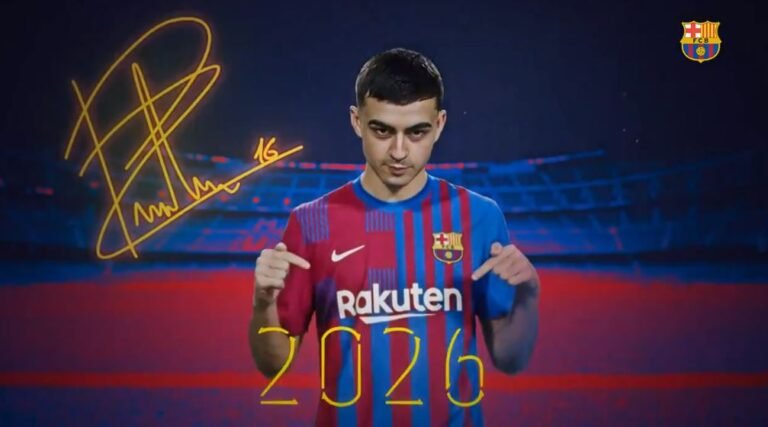 Pedri hat seinen Vertrag beim FC Barcelona bis 2026 verlängert.