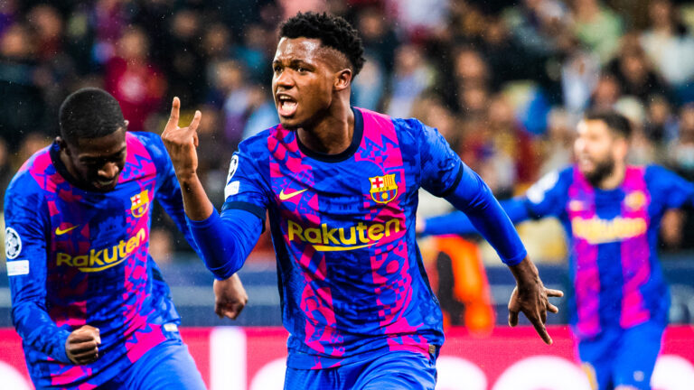 Ansu Fati FC Barcelona Dynamo Kiew Champions League