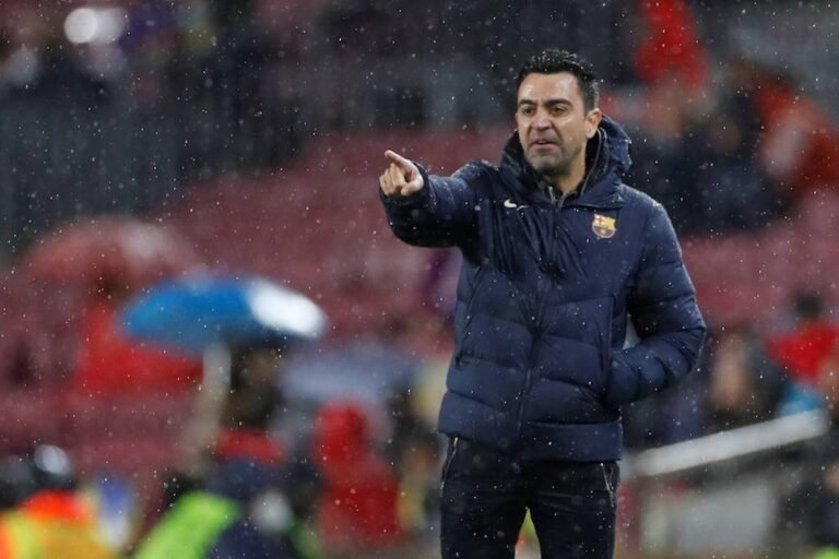 Xavi bei Barças 0:0 gegen Benfica in der Champions League.