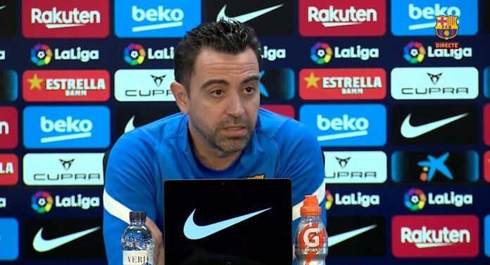 Xavi Press Conference FC Barcelona