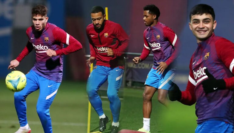 Pedri nimmt Training auf, Memphis und Ansu Fati teilweise beim Team