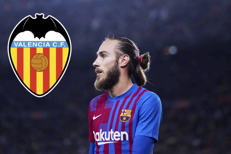 Oscar Mingueza könnte den FC Barcelona im Winter Richtung Valencia verlassen.