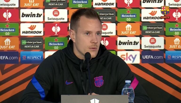 Ter Stegen Pressekonferenz Europa League Neapel