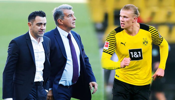 Joan Laporta Erling Haaland BVB FC Barcelona