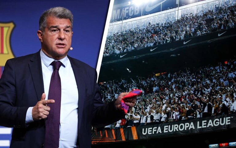 Joan Laporta FC Barcelona Eintracht Frankfurt