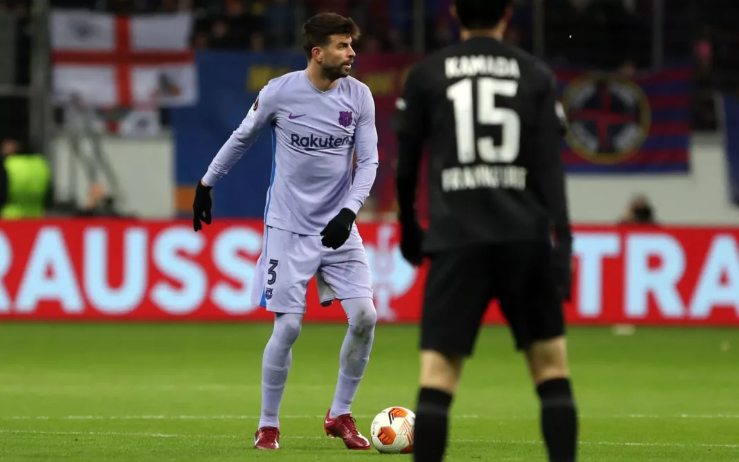 Gerard Pique Eintracht Frankfurt Europa League