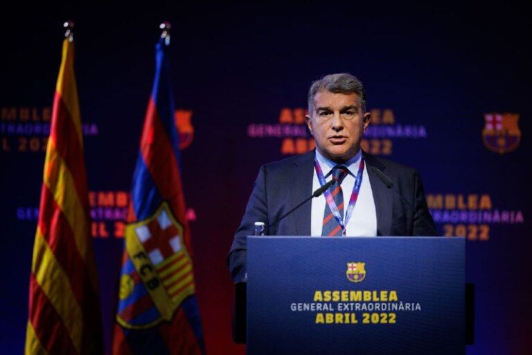 FC Barcelona Barça Sponsor Spotify Mitgliederversammlung Joan Laporta