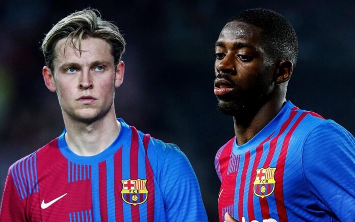 Frenkie de Jong Ousmane Dembélé FC Barcelona Frenkie de Jong Ousmane Dembélé FC Barcelona