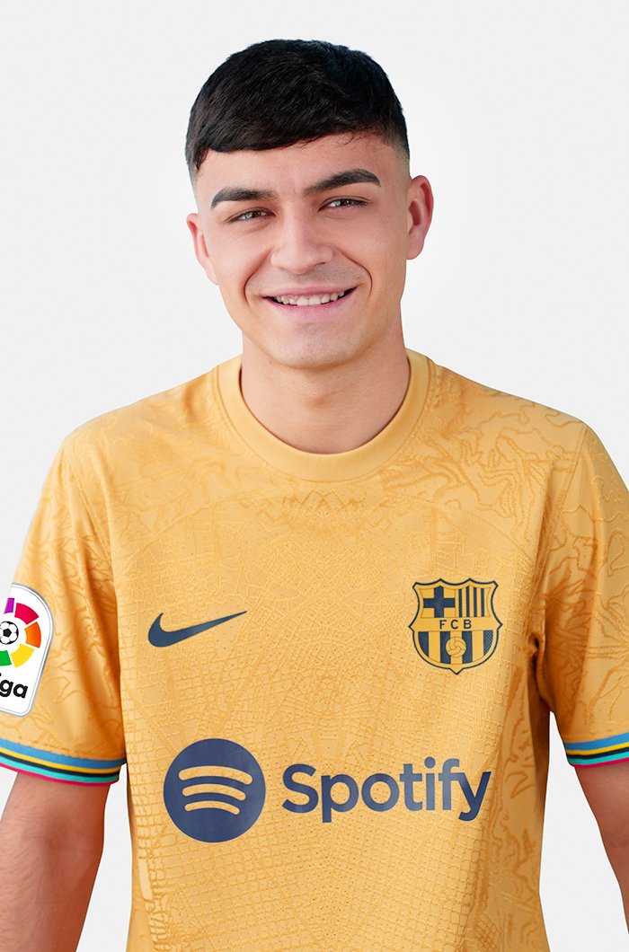 FC Barcelona Away Shirt Auswärtstrikot 2022-23 Gold