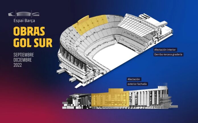 camp nou teilabriss tribüne wm camp nou teilabriss tribüne wm