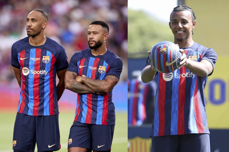 FC Barcelona La Liga Aubameyang Depay Koundé Registrierung
