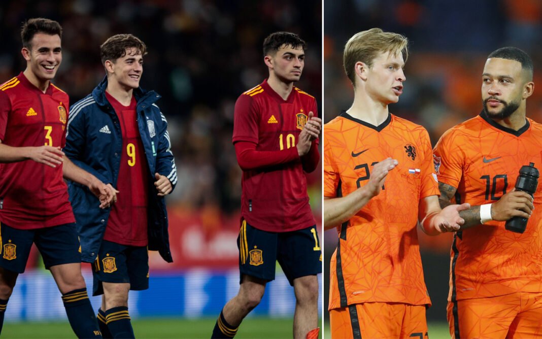 Eric Garcia Gavi Pedri Frenkie de Jong Memphis Depay