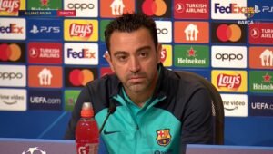 Xavi Pressekonferenz Champions League Bayern München