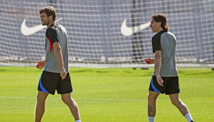 FC Barcelona Hector Bellerin Marcos Alonso