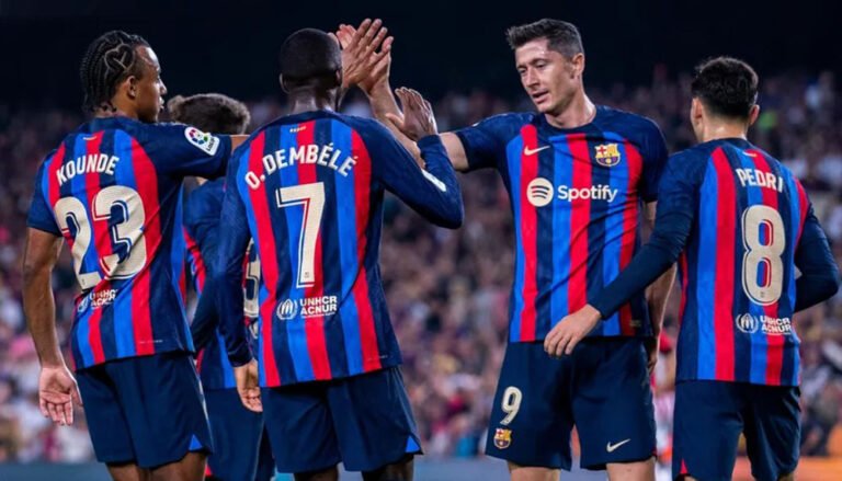 lewandowski dembele fc barcelona