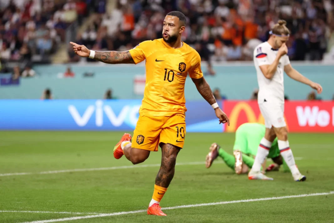 Memphis Depay netherlands-v-usa-round-of-16-fifa-world-cup-qatar-2022