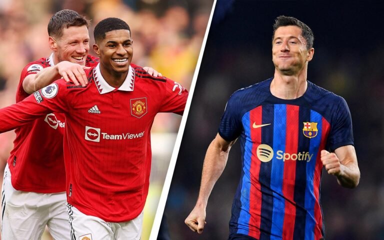 Marcus Rashford Robert Lewandowski