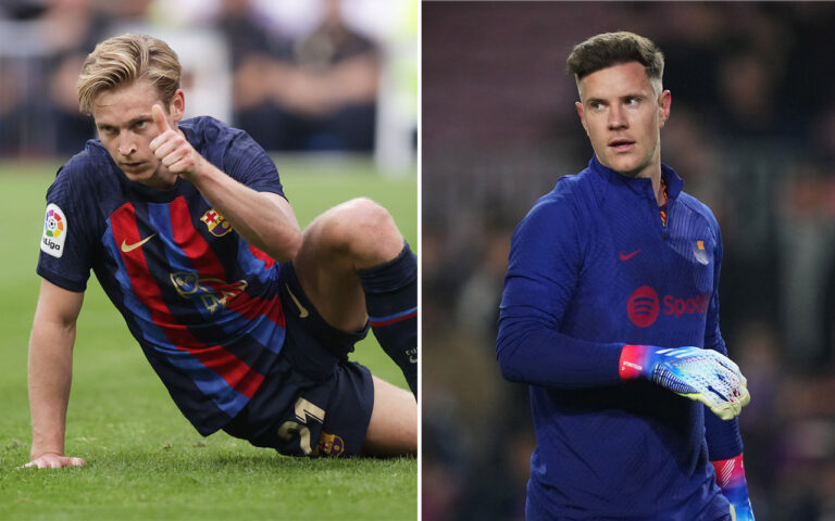 Frenkie de Jong Marc Andre ter Stegen FC Barcelona