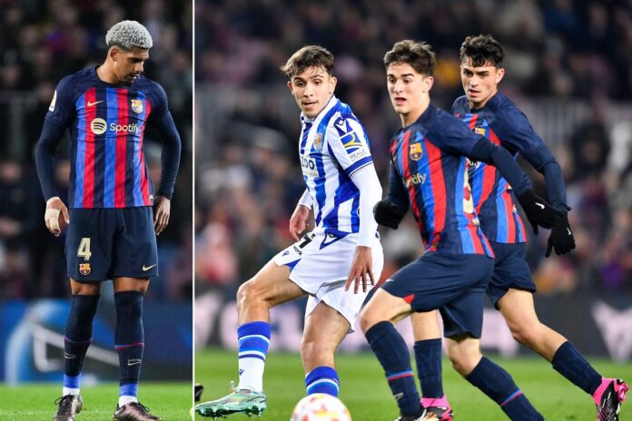 Araujo-Pedri-Gavi-FC-Barcelona Araujo-Pedri-Gavi-FC-Barcelona