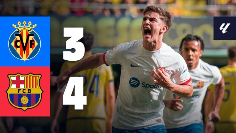 Highlights FC Villarreal 3:4 FC Barcelona | Tor-Spektakel mit glücklichem Ende