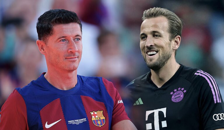 Robert Lewandowski FC Bayern München Harry Kane FC Barcelona
