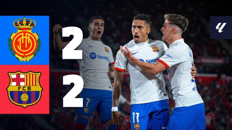 Highlights RCD Mallorca 2:2 FC Barcelona | Barça schlägt zurück, erleidet aber Dämpfer