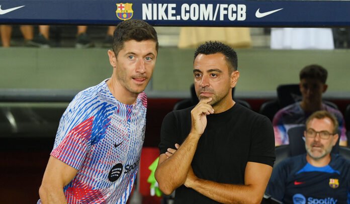 Xavi Lewandowski FC Barcelona Xavi Lewandowski FC Barcelona
