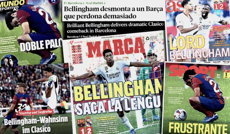 Pressestimmen zu Barcelona – Real Madrid: „Bellingham demontiert Barça“