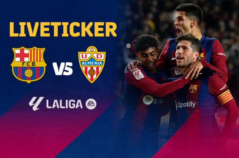 FC Barcelona – UD Almería im Ticker: 3:2! Dritte Führung reicht – Roberto trumpft auf