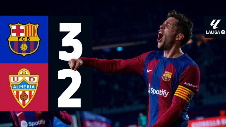 Highlights FC Barcelona 3:2 UD Almería | Sergi Roberto plötzlich Torjäger