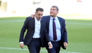 Xavi Joan Laporta FC Barcelona