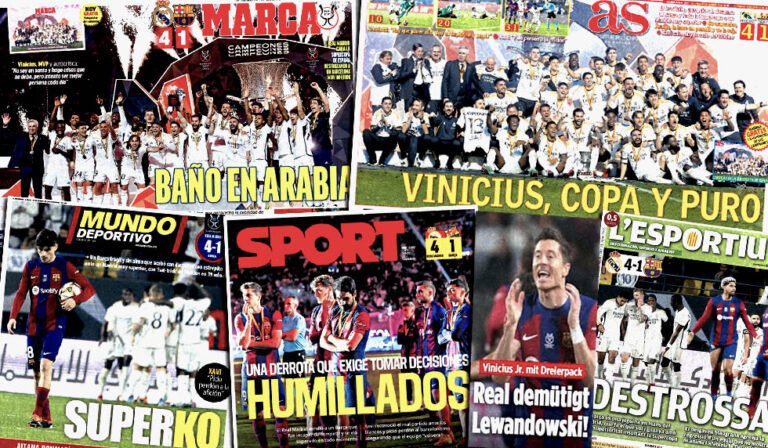 Real Madrid FC Barcelona Pressestimmen Supercopa 2024 Clásico