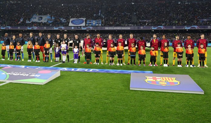 SSC Napoli v FC Barcelona: Round of 16 First Leg - UEFA Champions League 2023/24