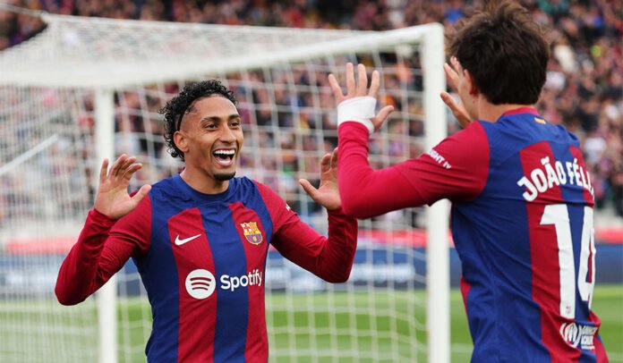 Raphinha Joao Felix FC Barcelona Raphinha Joao Felix FC Barcelona