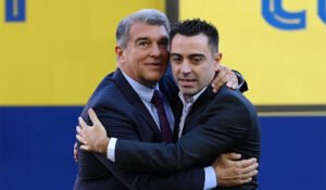 FC Barcelona Xavi Joan Laporta
