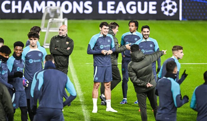 FC Barcelona Training Champions League FC Barcelona Training Champions League