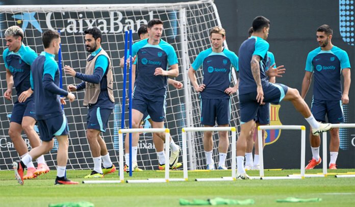 FC Barcelona Training Champions League FC Barcelona Training Champions League