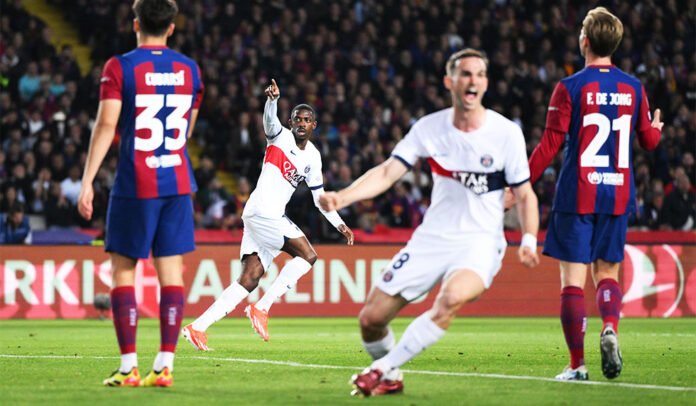 FC Barcelona v Paris Saint-Germain Dembélé UEFA Champions League 2023/24