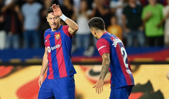 Lewandowski Cancelo FC Barcelona