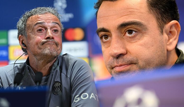 Xavi Luis Enrique FC Barcelona PSG