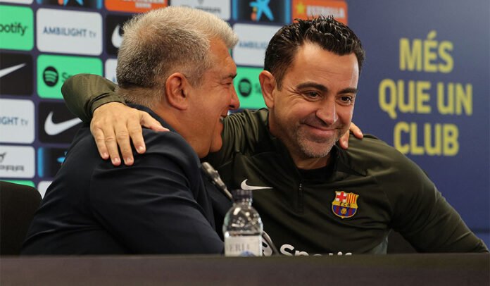 Xavi Laporta FC Barcelona Xavi Laporta FC Barcelona