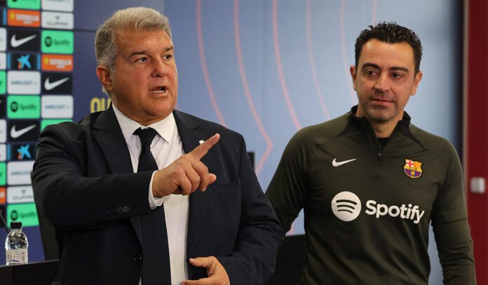 Xavi Laporta FC Barcelona Xavi Laporta FC Barcelona