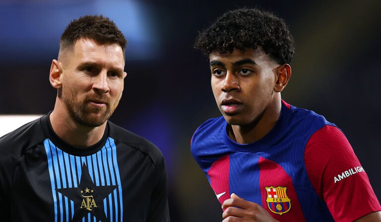 Lamine Yamal FC Barcelona Lionel Messi