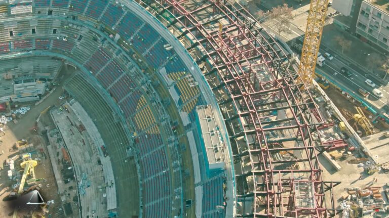 Drohne überfliegt Camp Nou: So sieht es auf der Baustelle aus