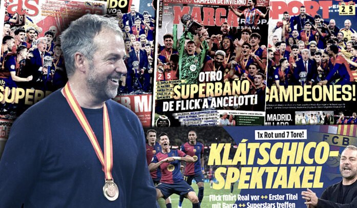 Real Madrid v FC Barcelona: Spanish Super Cup Hansi Flick