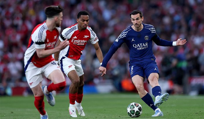 Arsenal FC v Paris Saint-Germain - UEFA Champions League 2024/25 Semi Final First Leg